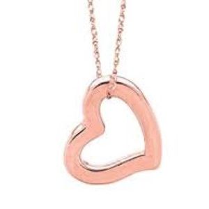 🩷🩷HOST PICK🩷🩷Open Heart Pendant in 14K Rose Gold charm chunky stunning